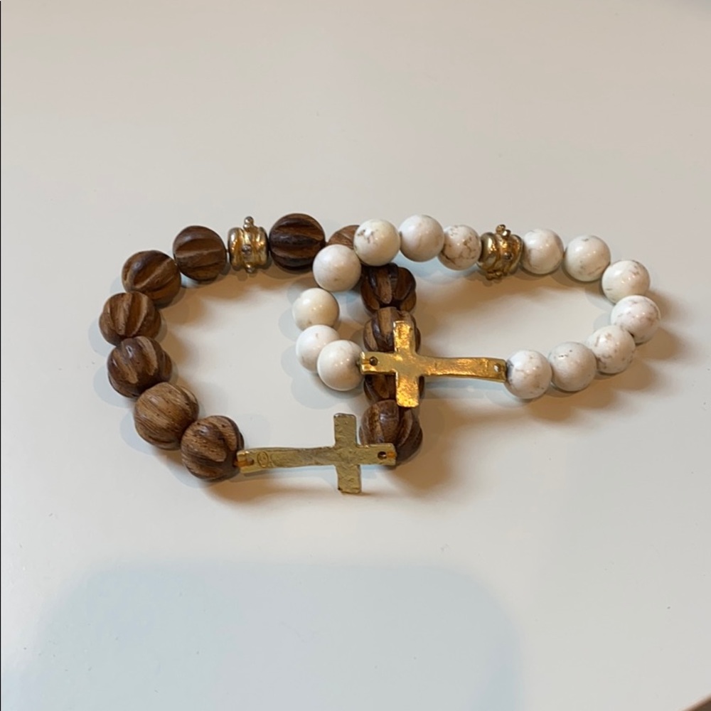 Beaded cross bracelets